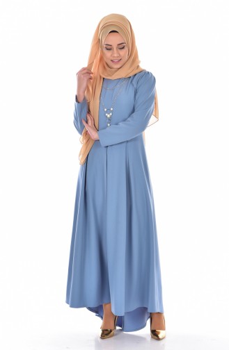 Blue Hijab Dress 4098-03