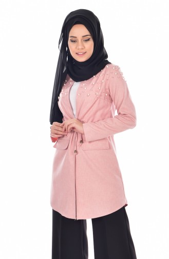 İnci Detaylı Kap 1670-10 Pembe