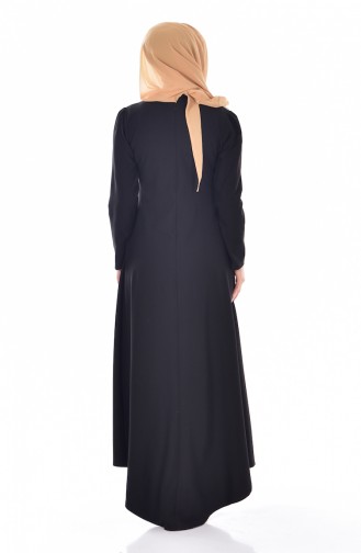 Black Hijab Dress 4098-02