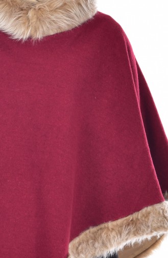 Claret Red Poncho 41035A-01