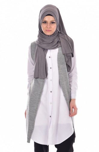Triko Yelek 1119-03 Gri