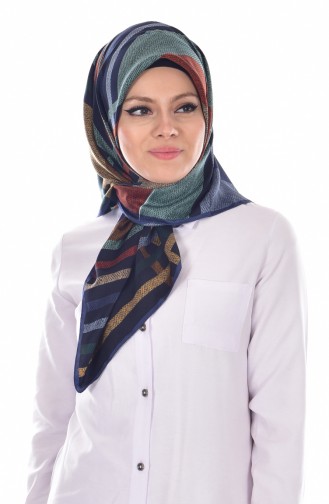 Karaca Poly Eşarp 90435-12 İndigo Lacivert