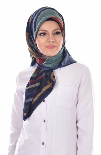 Navy Blue Scarf 12