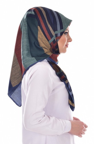 Karaca Poly Eşarp 90435-12 İndigo Lacivert