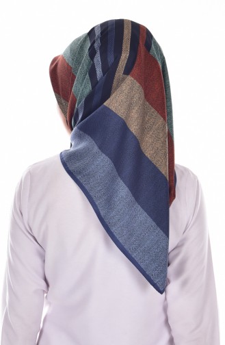 Karaca Poly Eşarp 90435-12 İndigo Lacivert