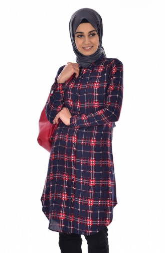 Navy Blue Tuniek 7351-01