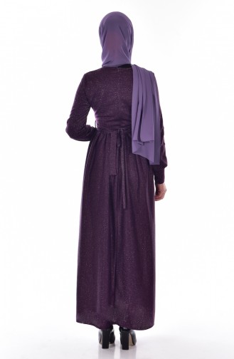 Purple Hijab Dress 4119-02