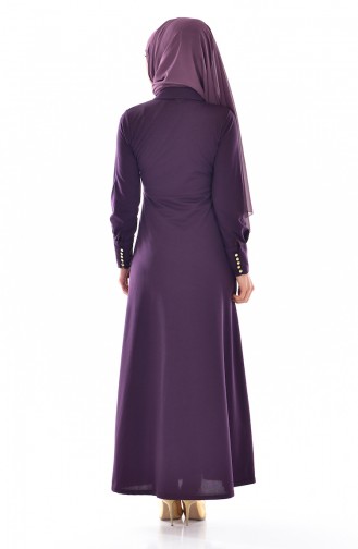 Purple Hijab Dress 3674-04