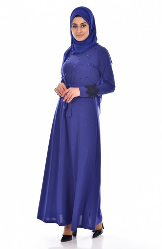 Saxe Hijab Dress 3646-08