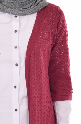 Knitwear Cardigan 1002-05 Burgundy 1002-05