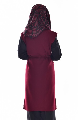 iLMEK Pocketed Vest 38822-06 Claret Red 38822-06