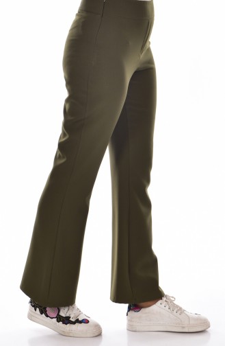 Pantalon Pattes éléphan 3004-01 Khaki 3004-01