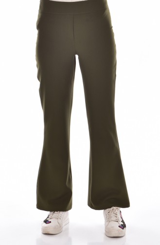 Pantalon Pattes éléphan 3004-01 Khaki 3004-01