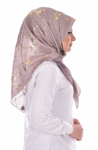 Marmor Muster Krepp Kopftuch 1165-02 Lila 1165-02