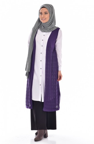 Knitwear Vest 1001-01 Purple 1001-01