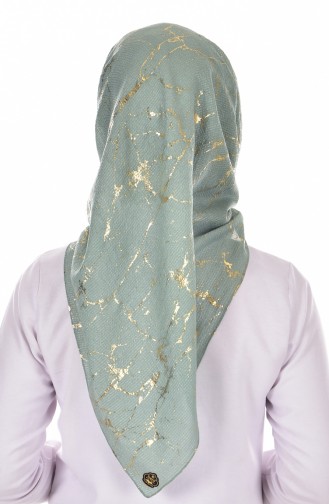 Marmor Muster Krepp Kopftuch 1165-03 Grün 1165-03
