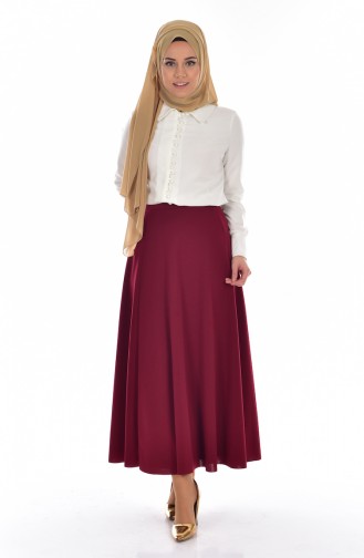 Claret Red Skirt 1130-08