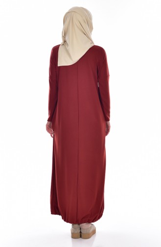 Bantbone Hediyeli Elbise Tunik 1004-01 Kiremit