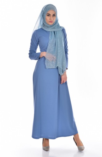 Blue Hijab Dress 0093-07