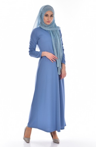Blue Hijab Dress 0093-07