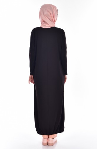 Robe Tunique Bonnet Offert 1004-03 Noir 1004-03