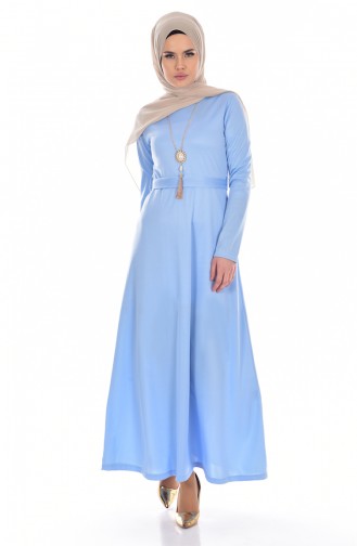 Belted Dress 3701-06 Ice Blue 3701-06