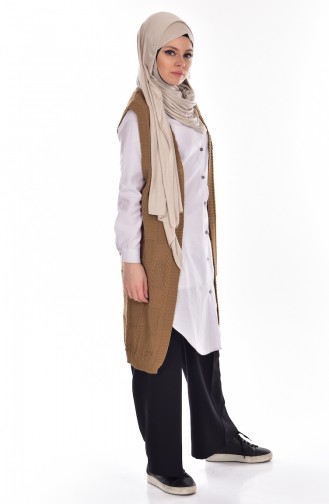 Knitwear Vest 2102-05 Camel 2102-05