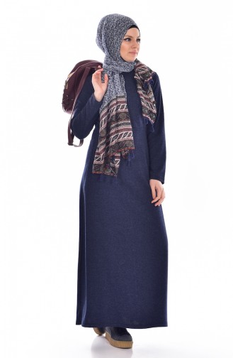 Hijab Kleid   5163-06 Dunkelblau 5163-06