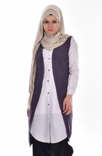 Knitwear Vest 2102-01 Purple 2102-01