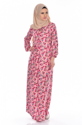 Powder Hijab Dress 1735-01