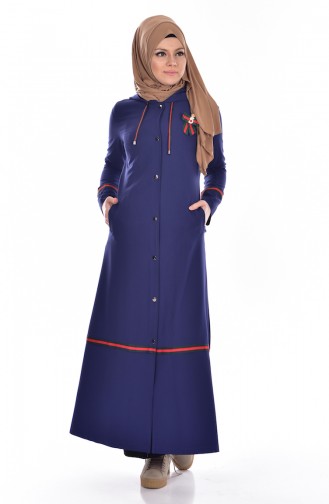 Cape a Poches et Broche 61201-03 Bleu Roi 61201-03