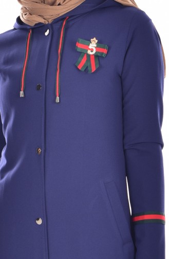 Cape a Poches et Broche 61201-03 Bleu Roi 61201-03