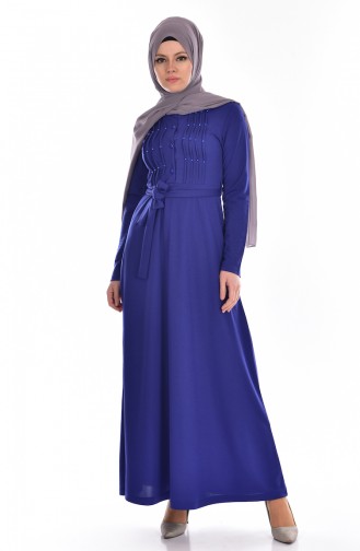 Saxon blue İslamitische Jurk 3648-11