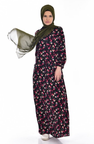 Black Hijab Dress 1735-06