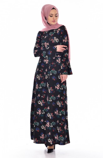 Black Hijab Dress 1644-01