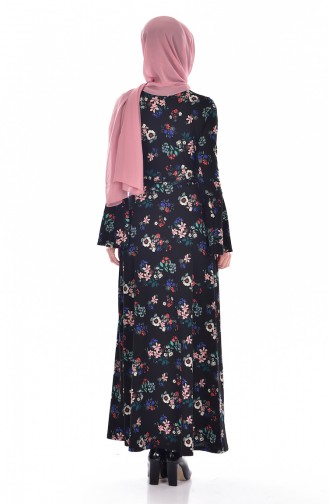 Black Hijab Dress 1644-01