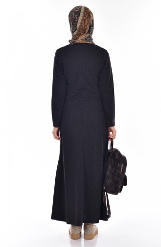 Black Hijab Dress 5163-05