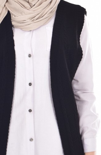 Knitwear Vest 2102-03 Black 2102-03
