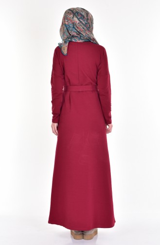 Robe Hijab Bordeaux 1003-03
