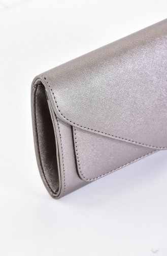 Sac de Soirée Pour Femme 0407-02 Platine 0407-02