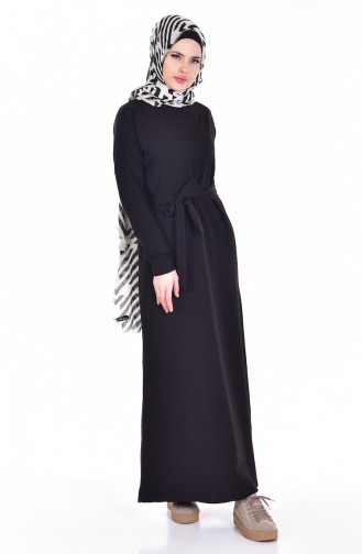Black Hijab Dress 1003-01