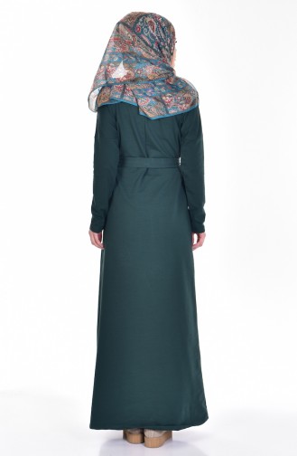 فستان أخضر حشيشي 1003-05