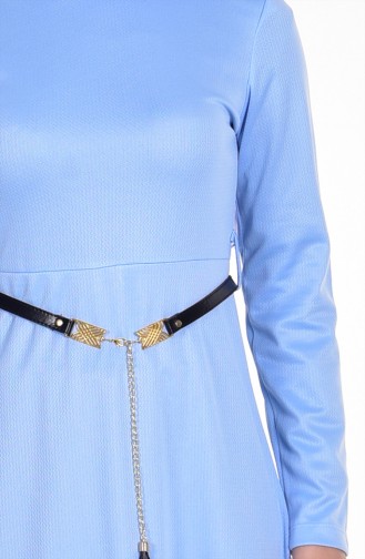 Belted Dress 3702-02 Baby Blue 3702-02