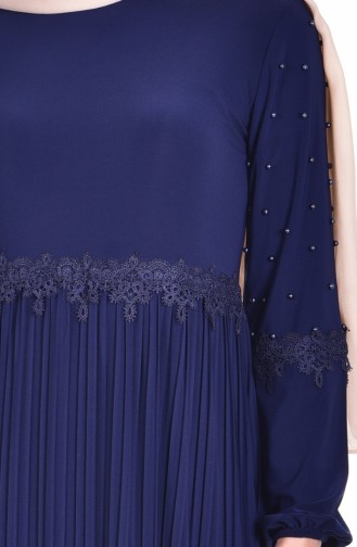 فستان أزرق كحلي 3685-01