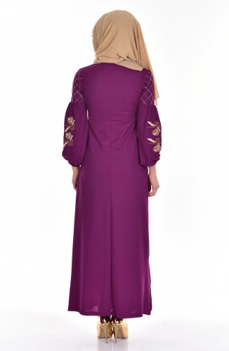 Lilac Hijab Dress 3694-01