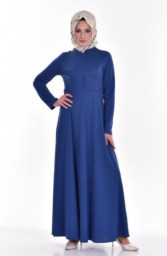 Indigo Hijab Dress 0010-03