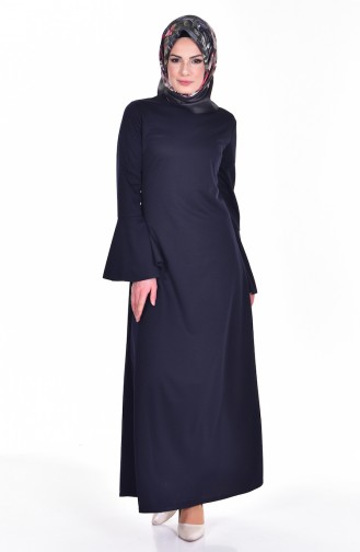 Robe Hijab Bleu Marine 0124-07