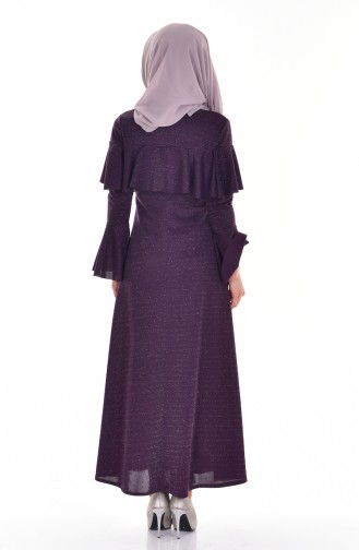Purple Hijab Dress 4121-05