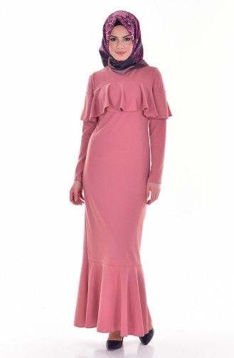 Powder Hijab Dress 4122-08