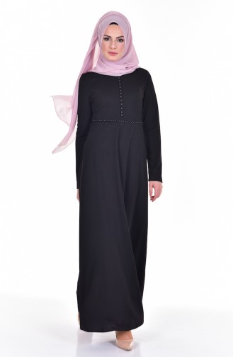 Black Hijab Dress 0010-04